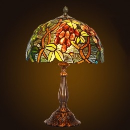 Lampe de table en vitrail...