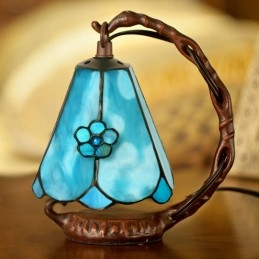 Lampe de table en vitrail...