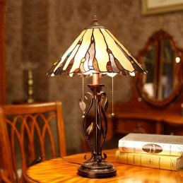 Lampe de table en vitrail...