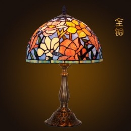 Lampe de Table en Vitrail...