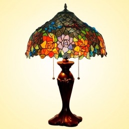 Lampe de Table en Vitrail...