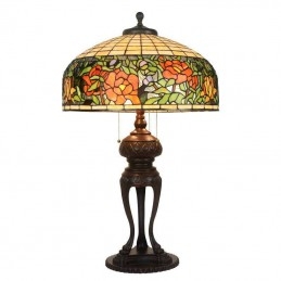 Lampe de table en vitrail...