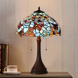 Lampe de table en vitrail...