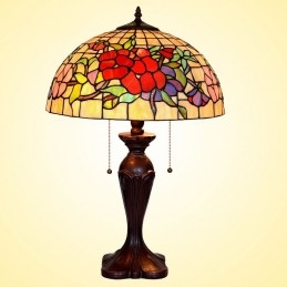 Lampe de table en vitrail...