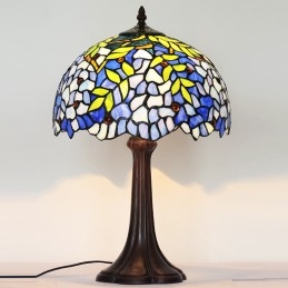 Lampe de table en vitrail...