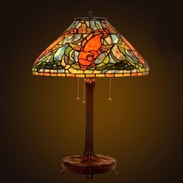 Lampe de table en vitrail...