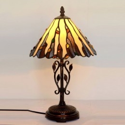 Lampe de table en vitrail...