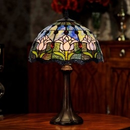 Lampe de Table en Vitrail...