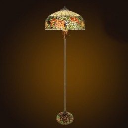 Lampadaire Vitrail Tiffany...