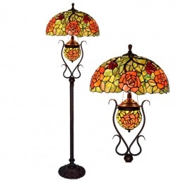 Lampadaire Vitrail Tiffany...