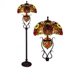 Lampadaire Vitrail Tiffany...