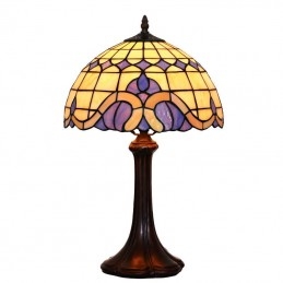 Lampe de table en vitrail...