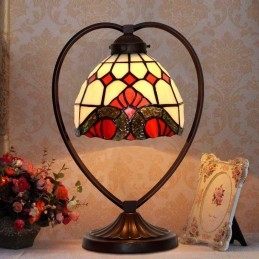 Lampe de table en vitrail...