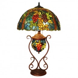 Lampe de table en vitrail...