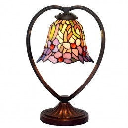 Lampe de table en vitrail...