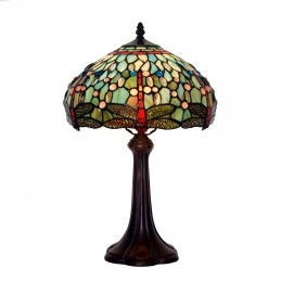 Lampe de table en vitrail...