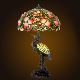 Lampe de table en vitrail...