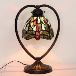 Lampe de table en vitrail...