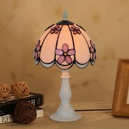 Lampe de table en vitrail...