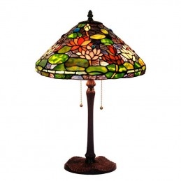 Lampe de table en vitrail...