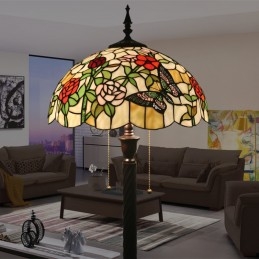 Lampadaire Tiffany Vitrail...