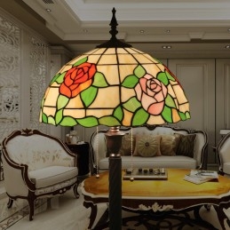 Lampadaire Tiffany Vitrail...