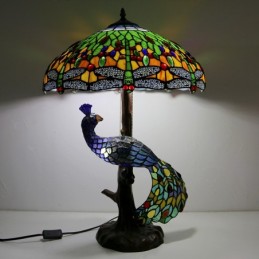 Lampe de bureau en verre...