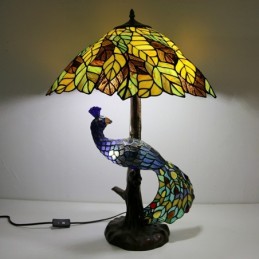 Lampe de bureau en verre...