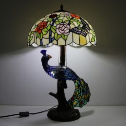 Lampe de bureau en verre...