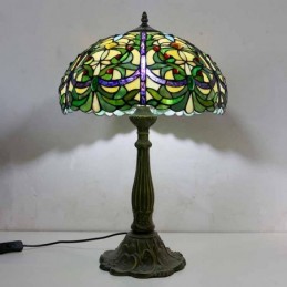 Lampe de table en vitrail...