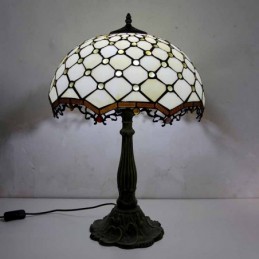 Lampe de table en vitrail...