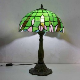 Lampe de table en vitrail...