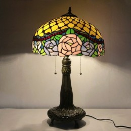 Lampe Tiffany en verre...