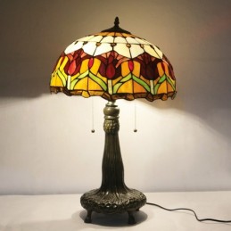 Lampe Tiffany en verre...