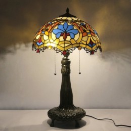 Lampe Tiffany en verre...