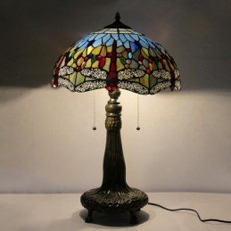 Lampe Tiffany en verre...