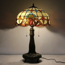 Lampe Tiffany en verre...