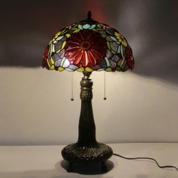 Lampe Tiffany en verre...